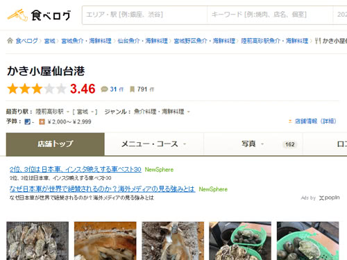 食べログの評価